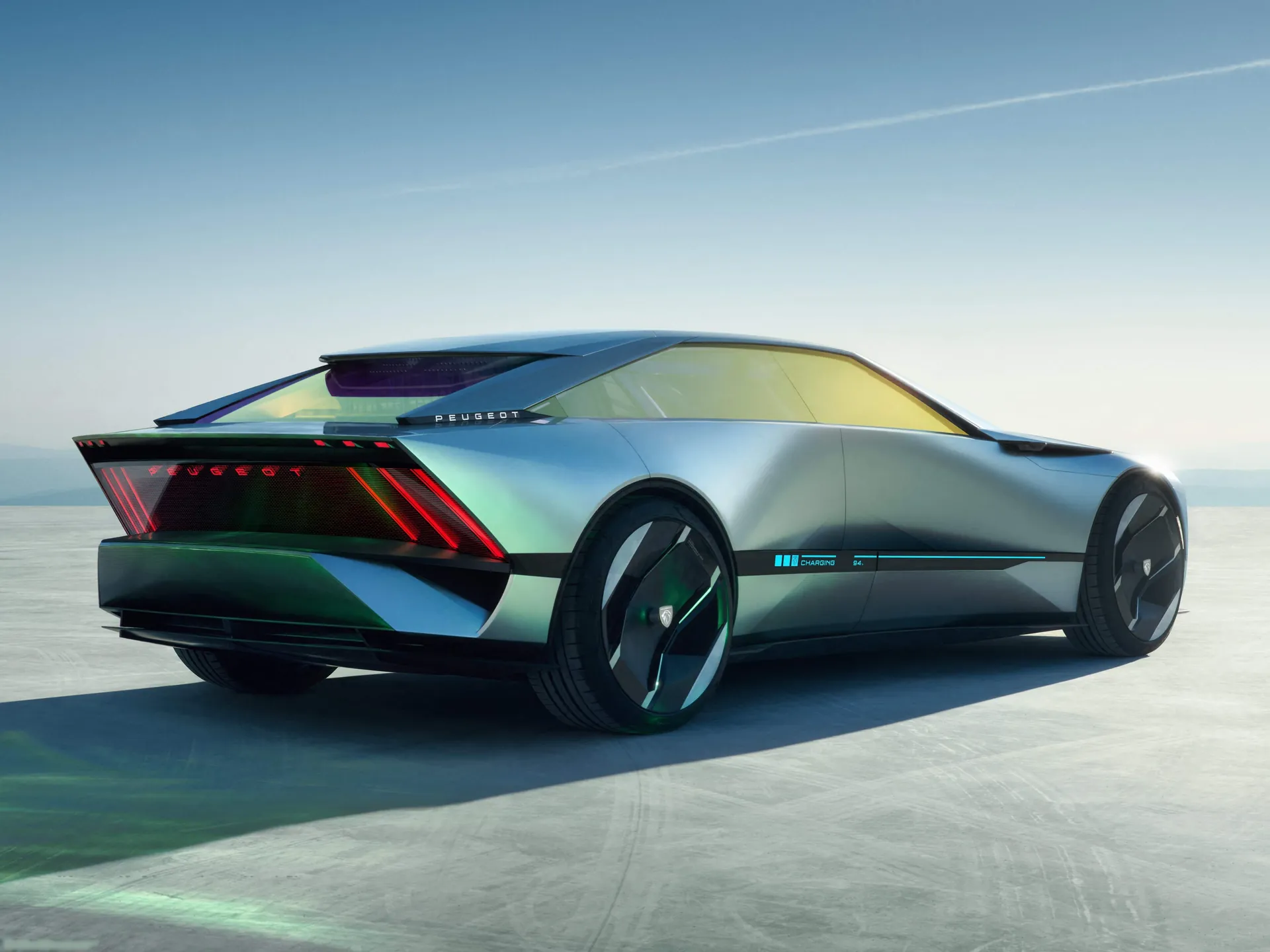 Peugeot Inception Concept (2023) – zadní tříčtvrteční pohled
