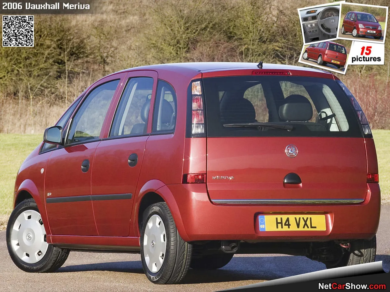 Vauxhall Meriva (2006) – zadní tříčtvrteční pohled