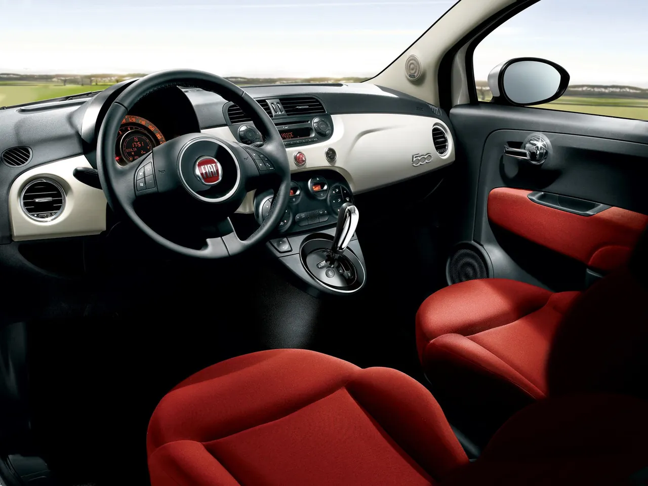 Fiat 500 (2008) – interiér