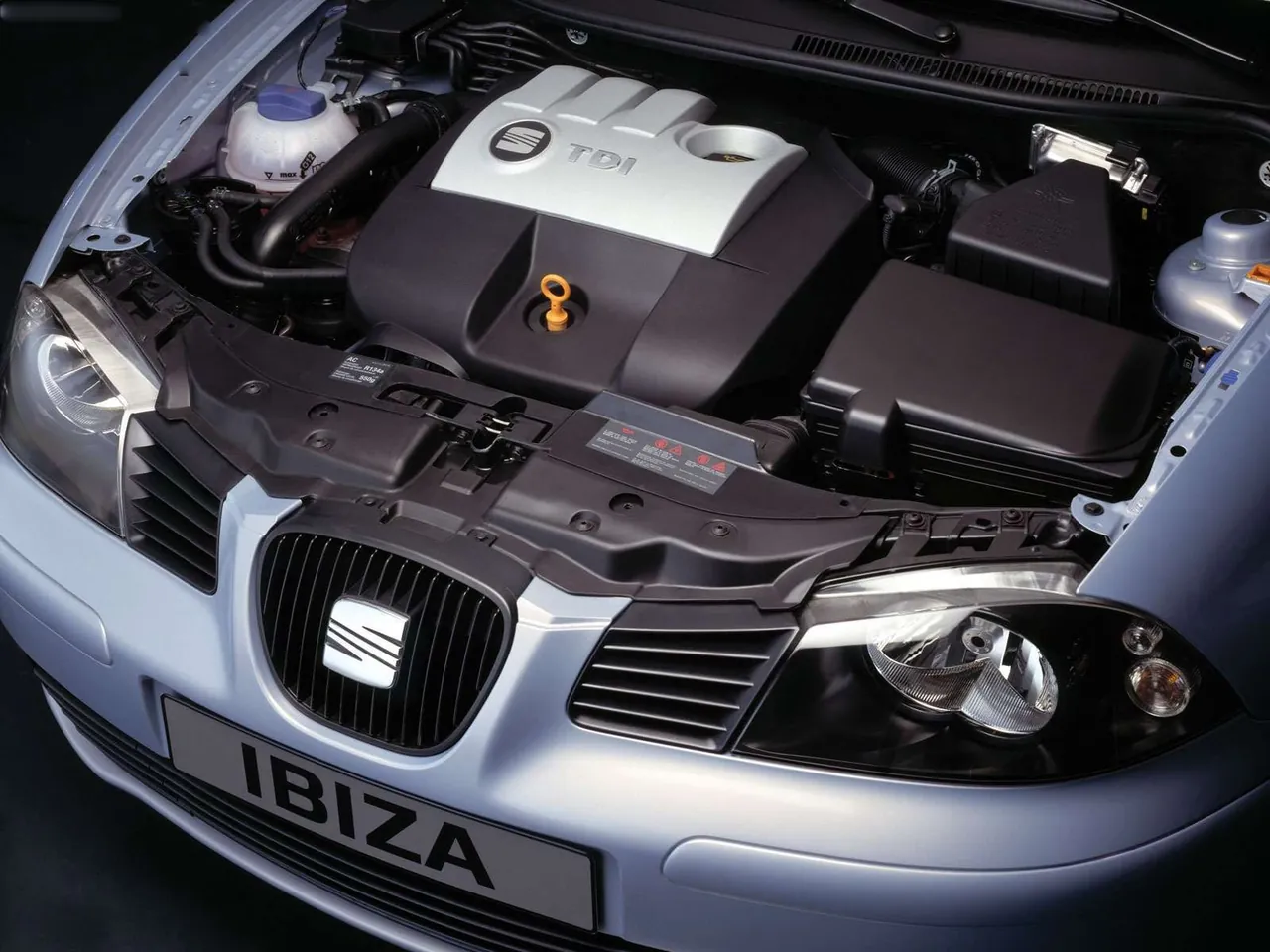 Seat Ibiza 1.4 TDI (2003) – motorový prostor