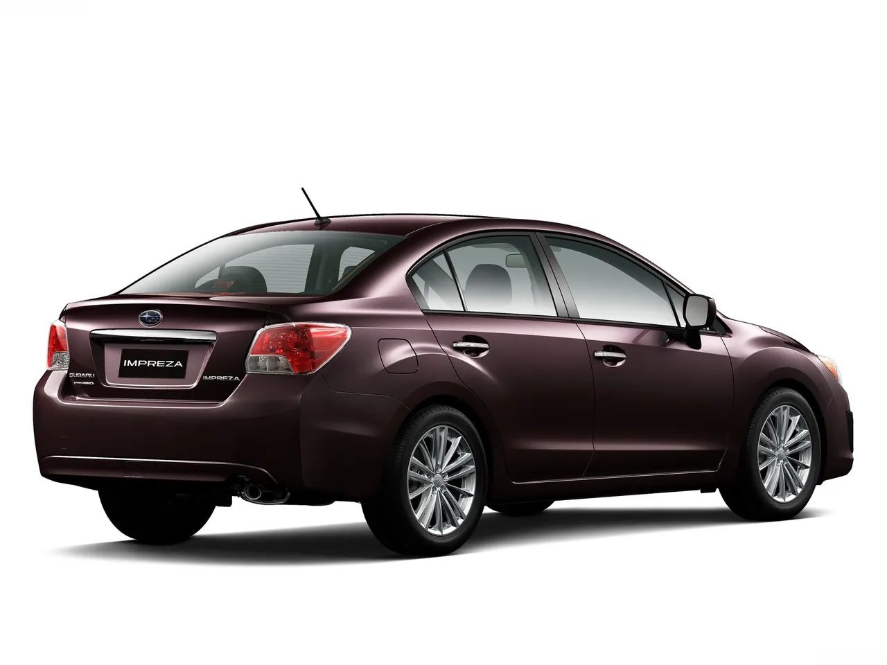 Subaru Impreza (2012) – zadní tříčtvrteční pohled
