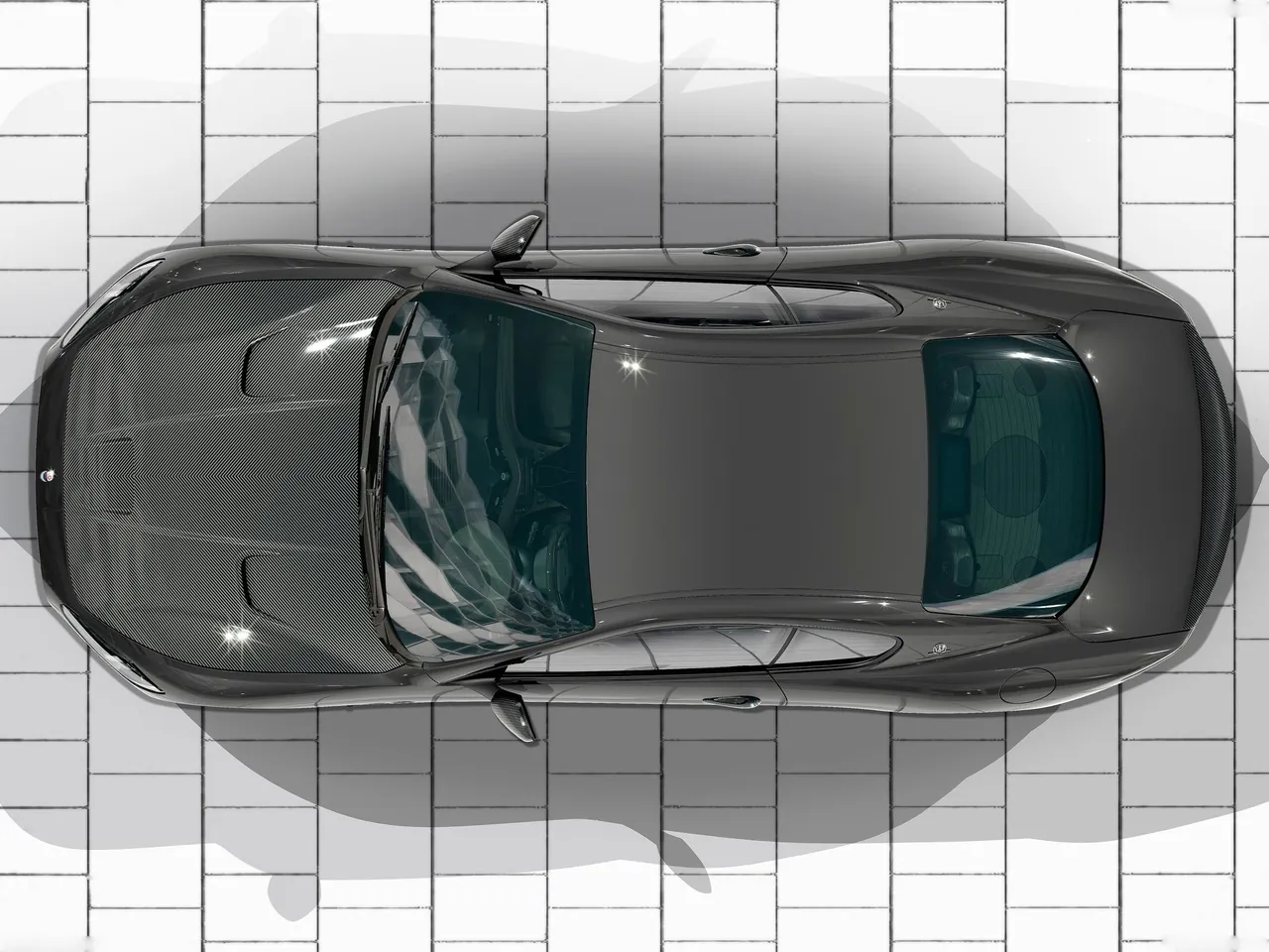 Maserati GranTurismo MC Stradale (2014) – pohled shora