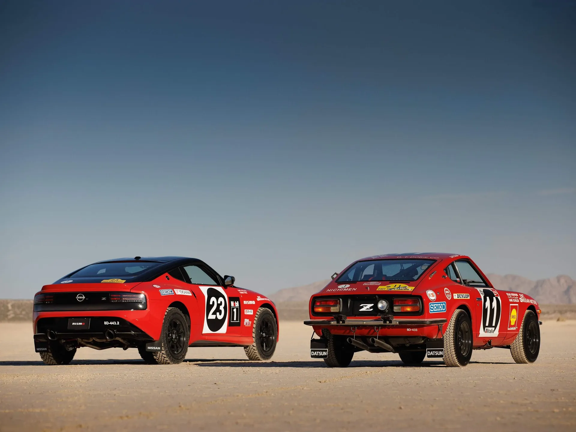 Nissan Z Safari Rally Tribute Concept (2023) – zadní tříčtvrteční pohled