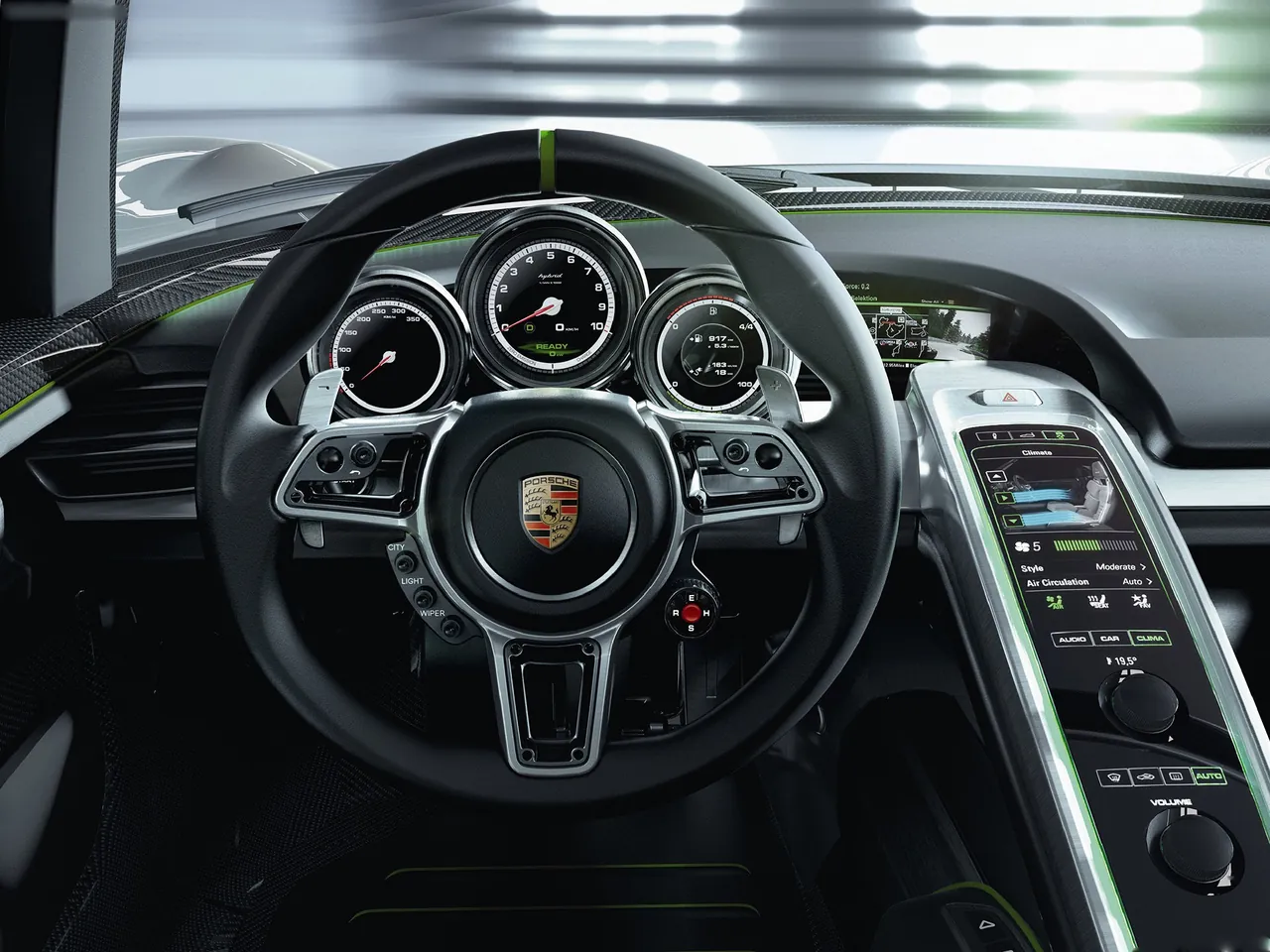 Porsche 918 Spyder Concept (2010) – interiér