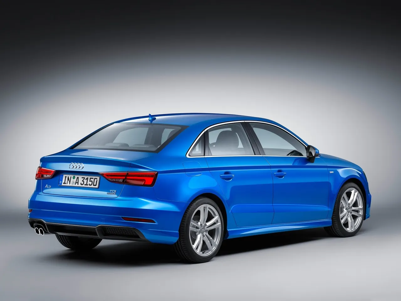 Audi A3 Sedan (2017) – zadní tříčtvrteční pohled