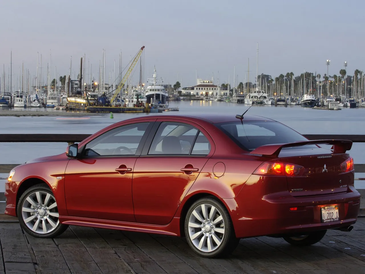 Mitsubishi Lancer (2008) – zadní tříčtvrteční pohled