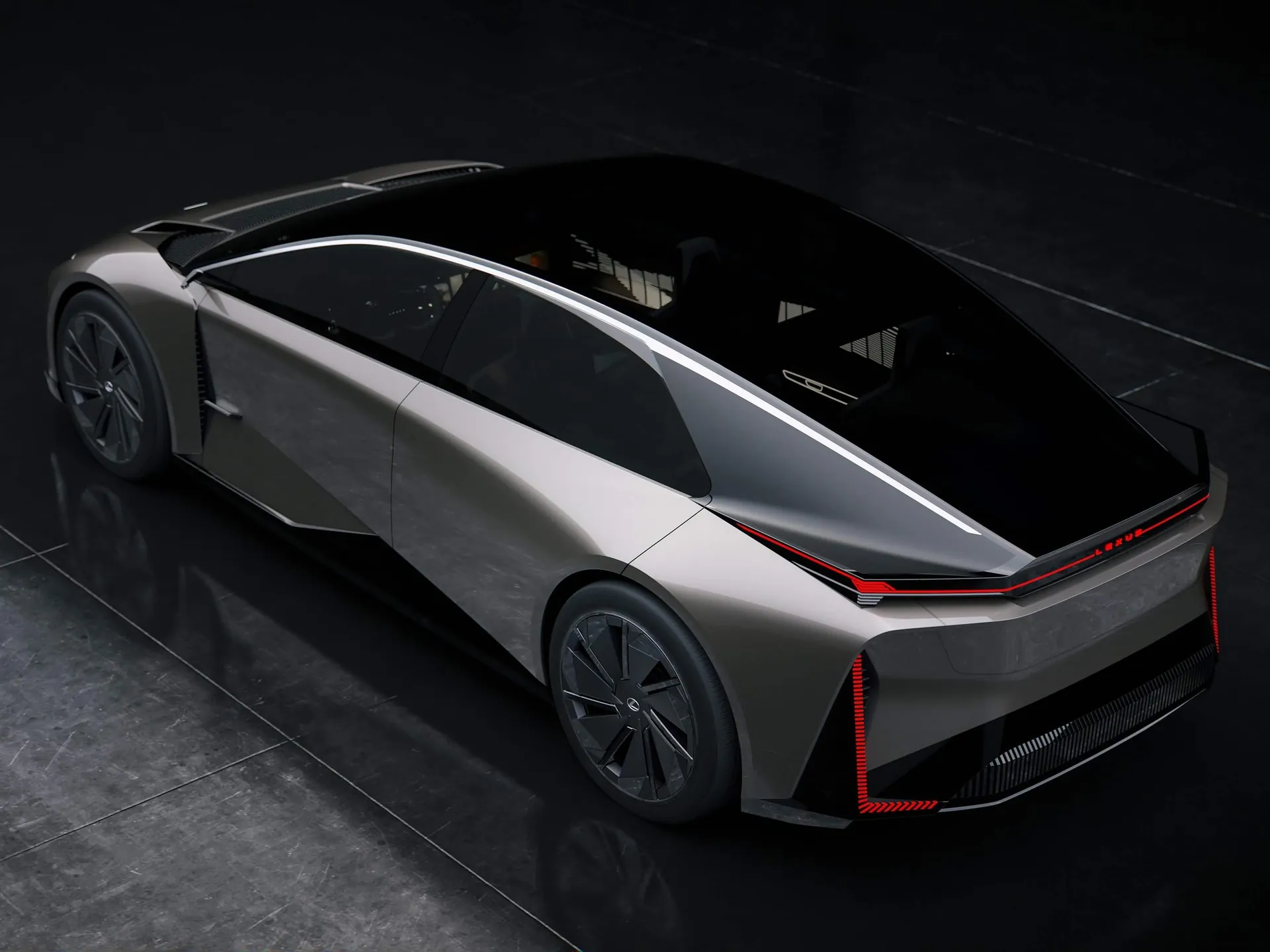 Lexus LF-ZC Concept (2023) – zadní tříčtvrteční pohled