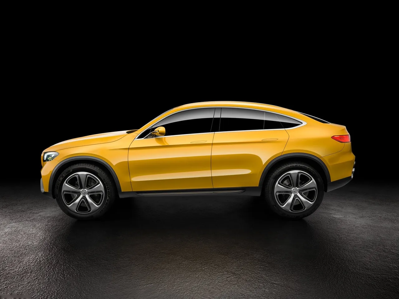 Mercedes-Benz GLC Coupe Concept (2015) – boční profil