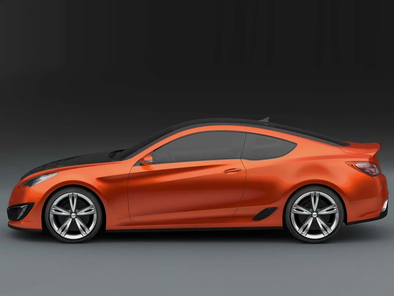 Hyundai Genesis Coupe Concept (2007) – boční profil