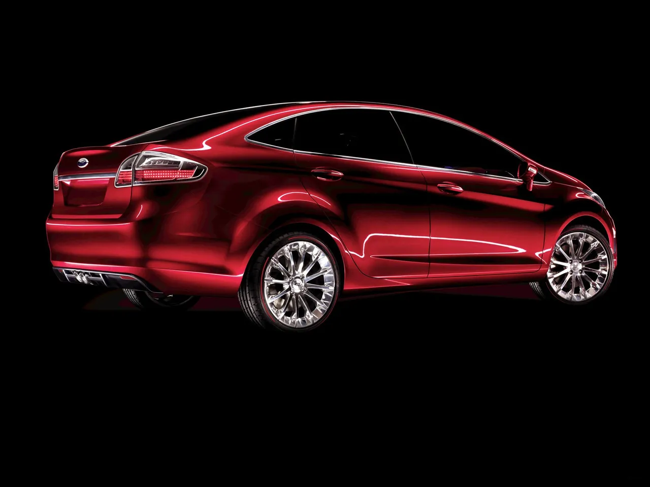 Ford Verve Sedan Concept (2008) – zadní tříčtvrteční pohled