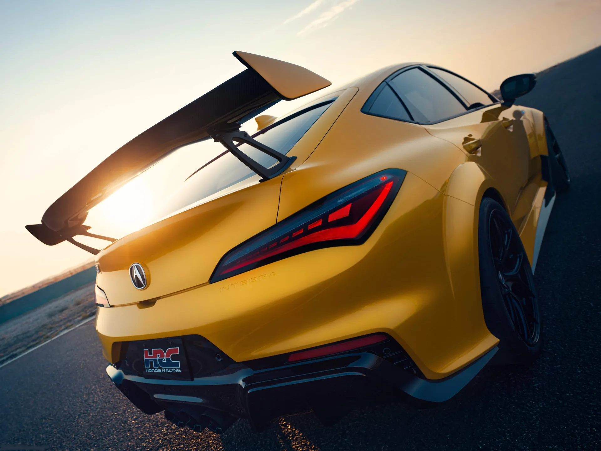 Acura Integra Type S HRC Concept (2024) – zadní tříčtvrteční pohled