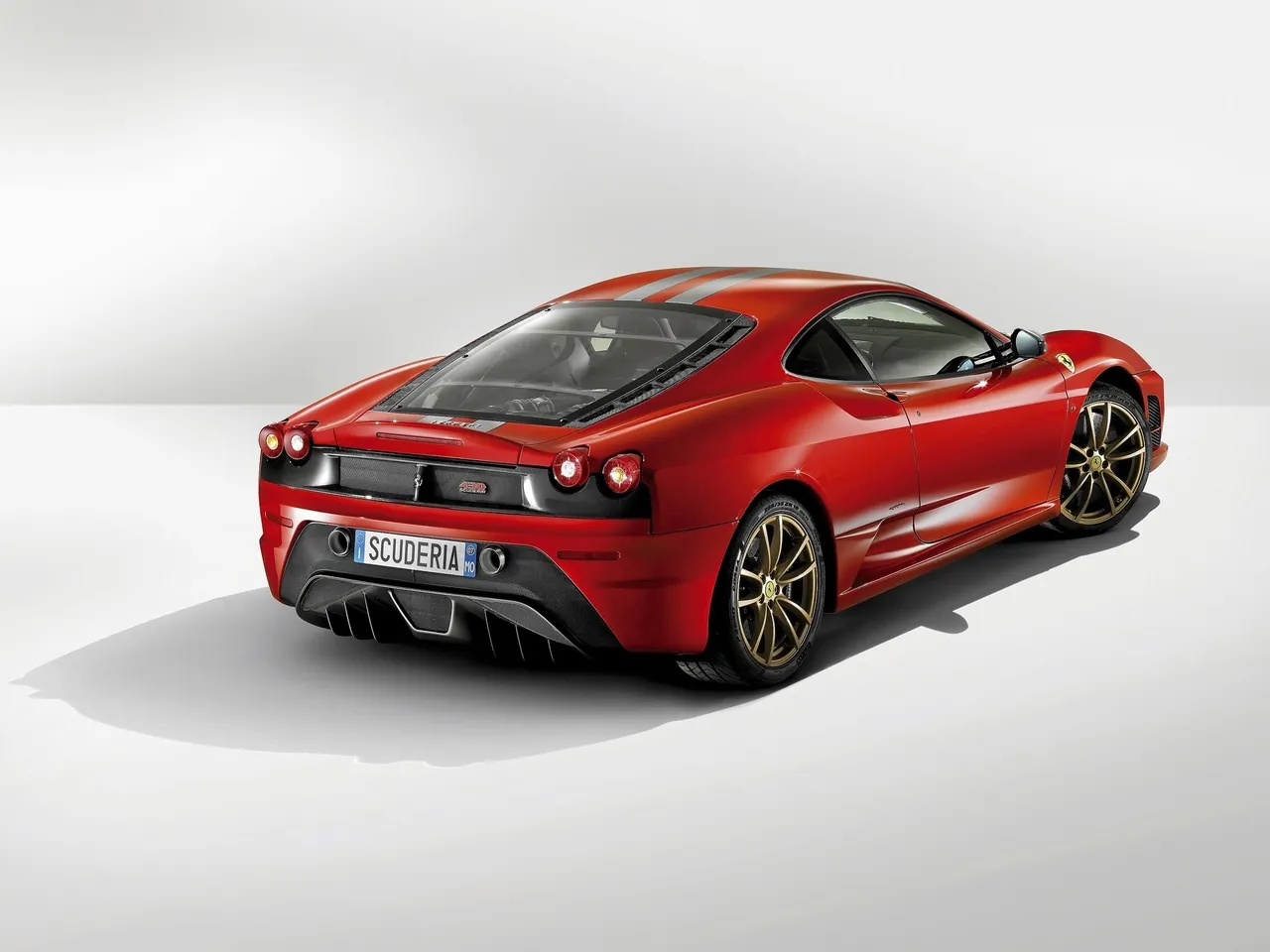 Ferrari 430 Scuderia (2008) – zadní tříčtvrteční pohled