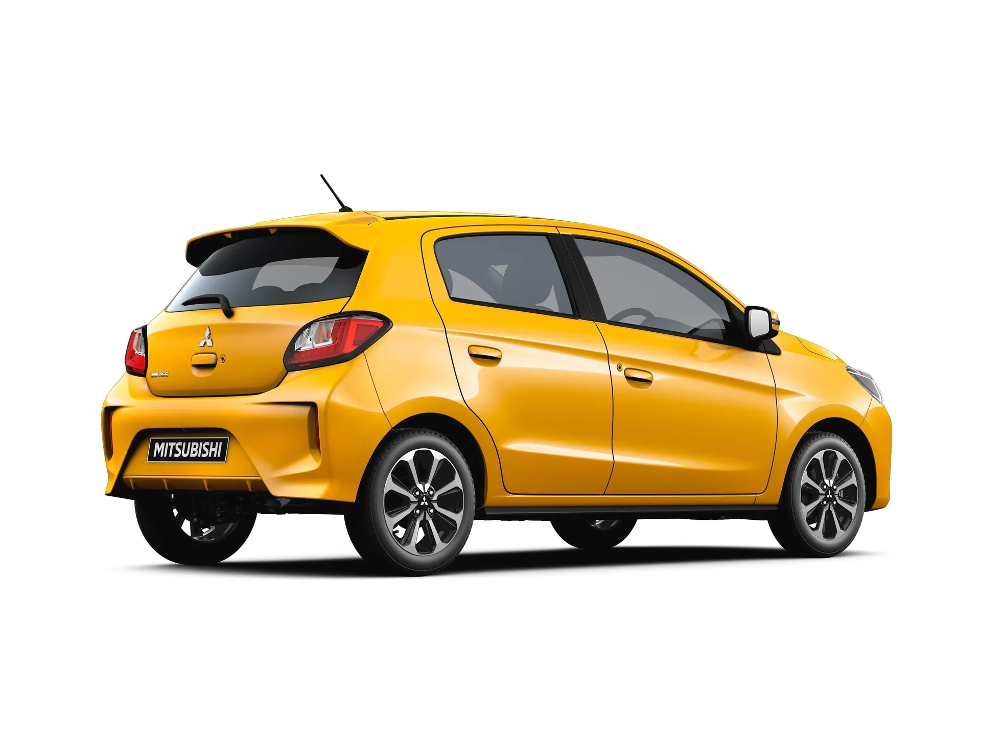 Mitsubishi Mirage (2020) – zadní tříčtvrteční pohled
