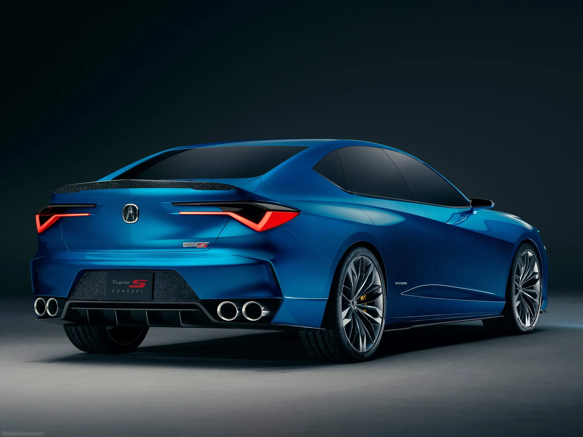 Acura Type S Concept (2019) – zadní tříčtvrteční pohled
