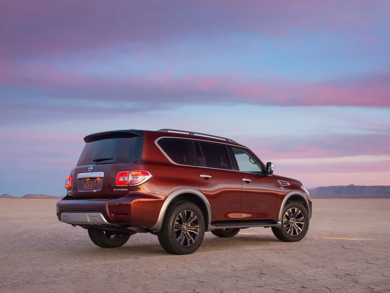 Nissan Armada (2017) – zadní tříčtvrteční pohled