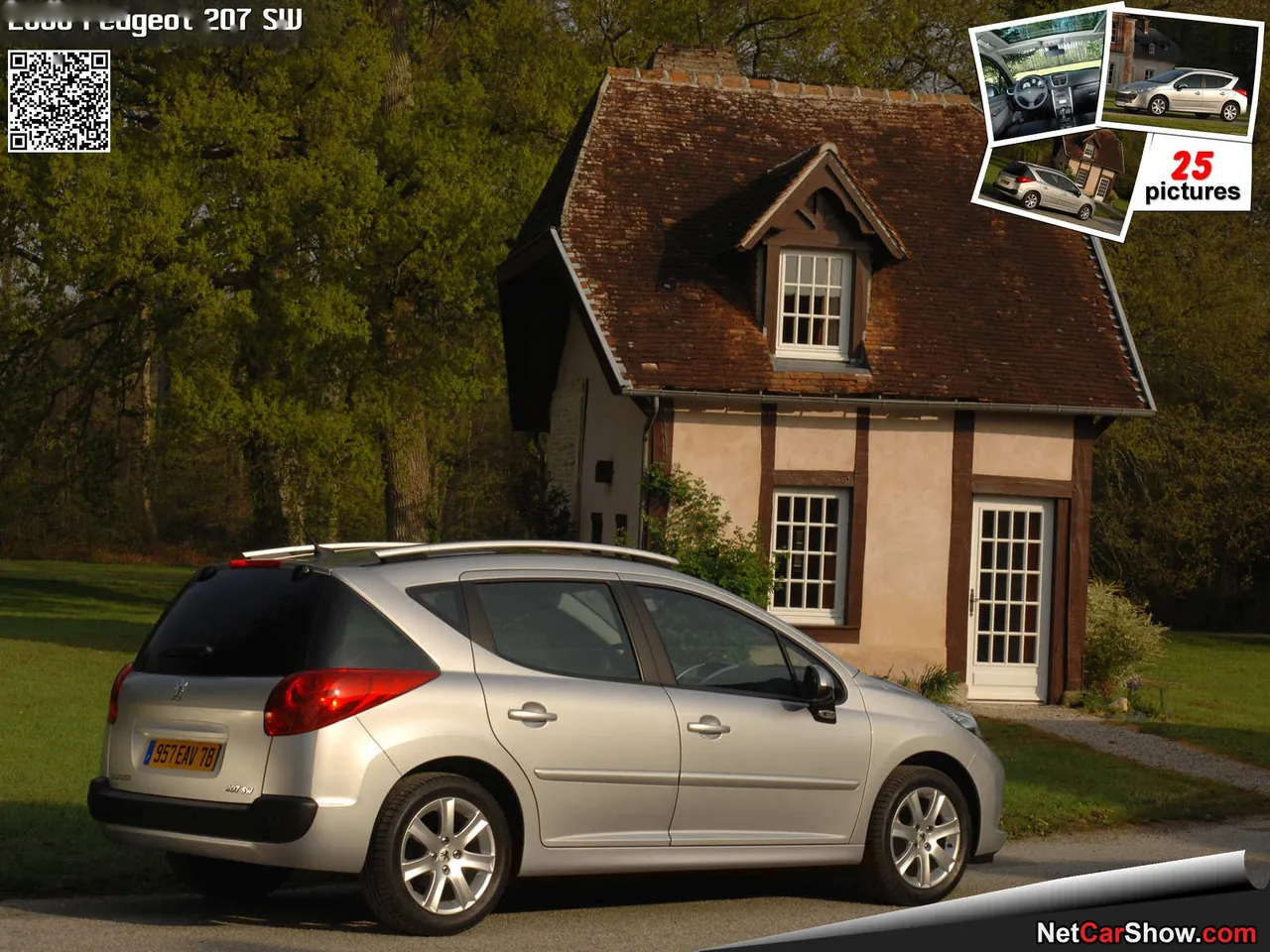 Peugeot 207 SW (2008) – zadní tříčtvrteční pohled