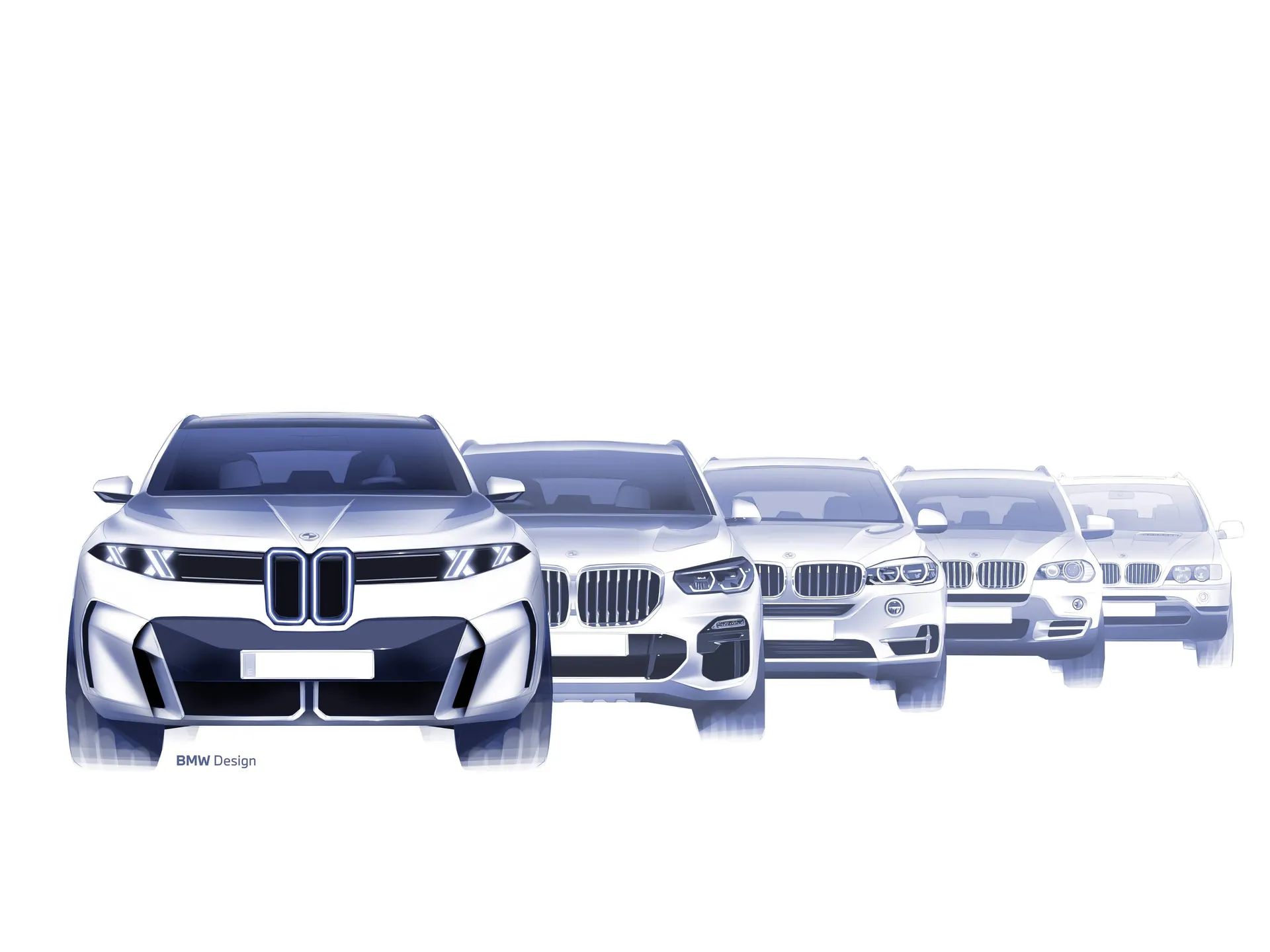 BMW X5 (2027) – designové skici