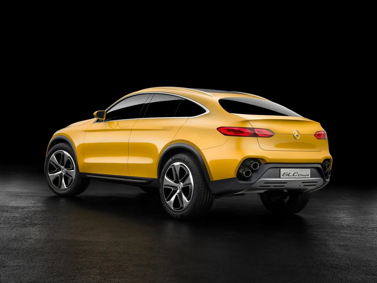 Mercedes-Benz GLC Coupe Concept (2015) – zadní tříčtvrteční pohled