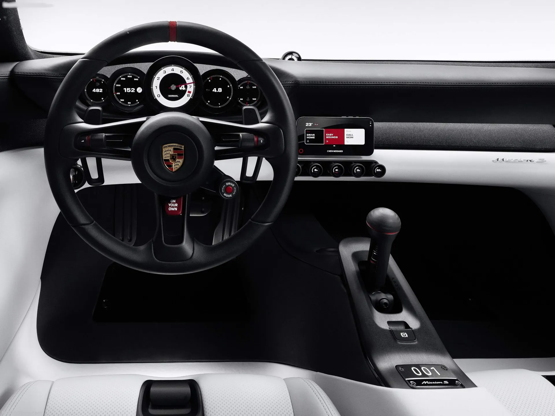 Porsche Mission S Concept (2026) – interiér