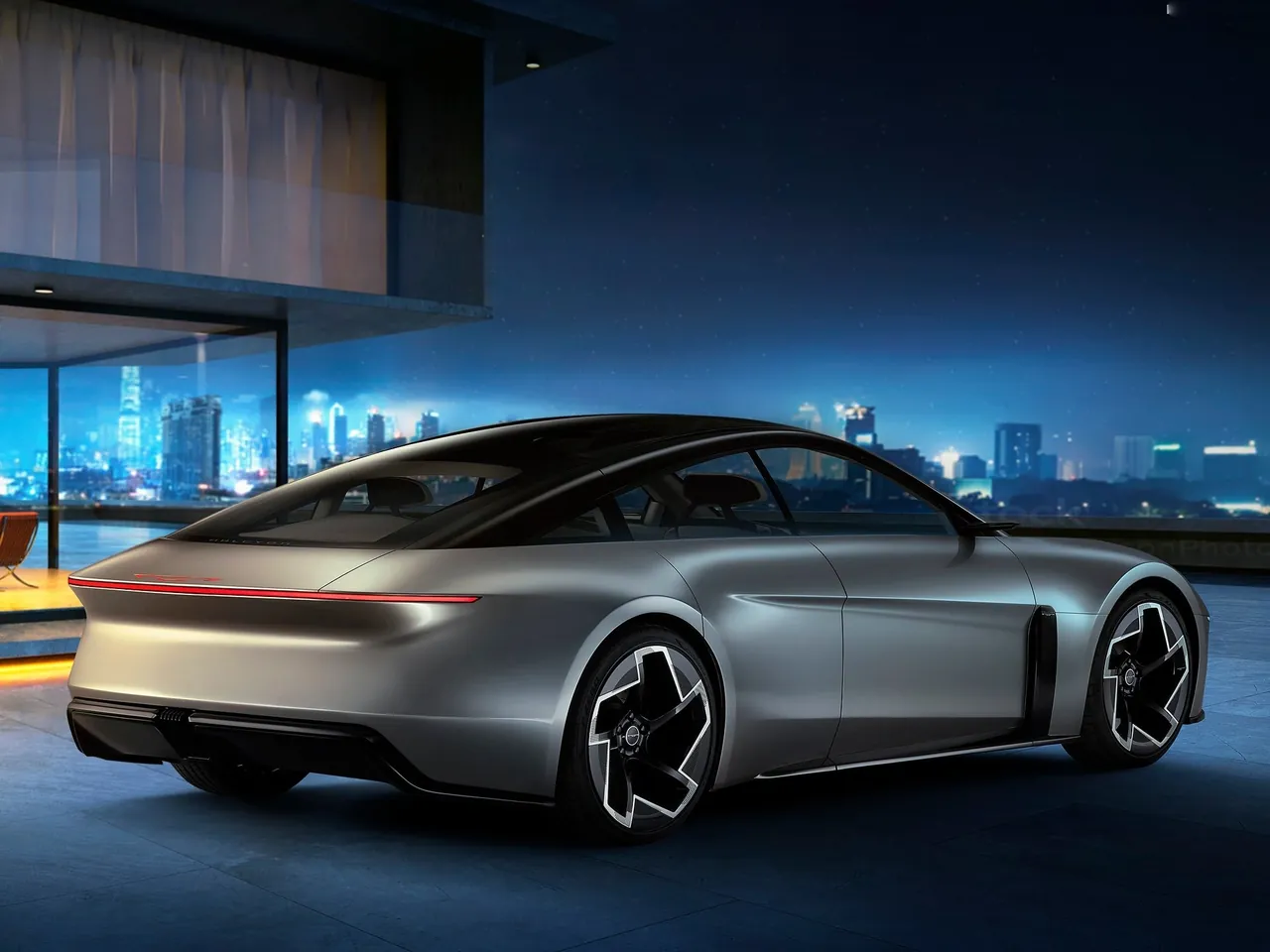 Chrysler Halcyon Concept (2024) – zadní tříčtvrteční pohled