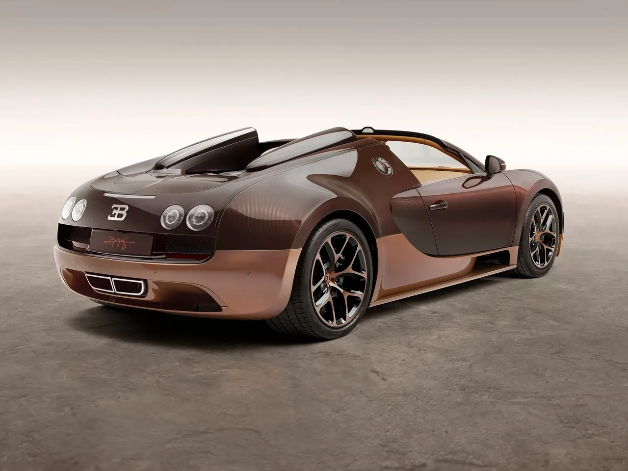 Bugatti Veyron Rembrandt Bugatti (2014) – zadní tříčtvrteční pohled