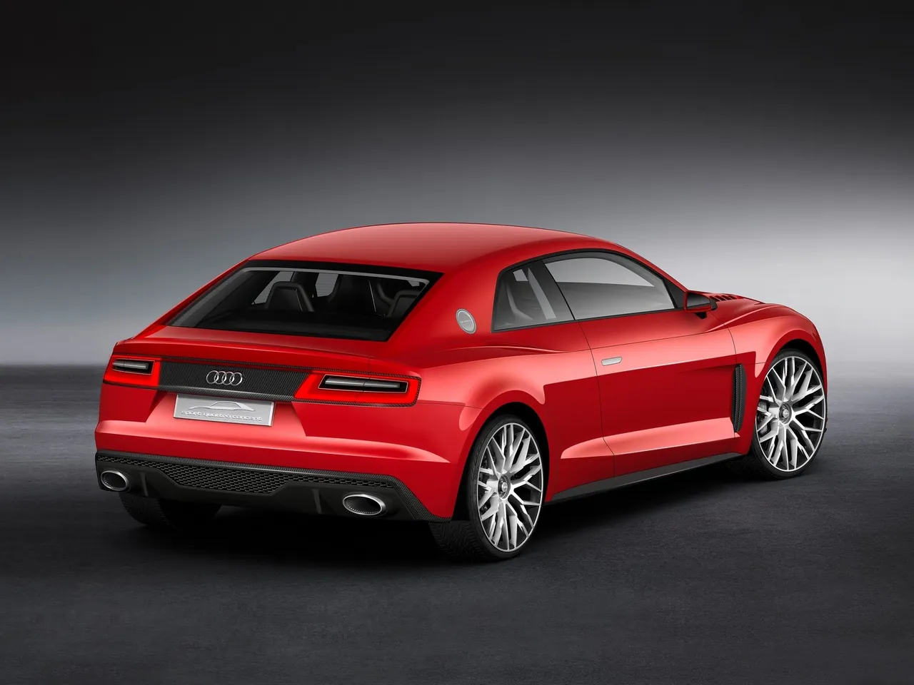 Audi Sport quattro Laserlight Concept (2014) – zadní tříčtvrteční pohled