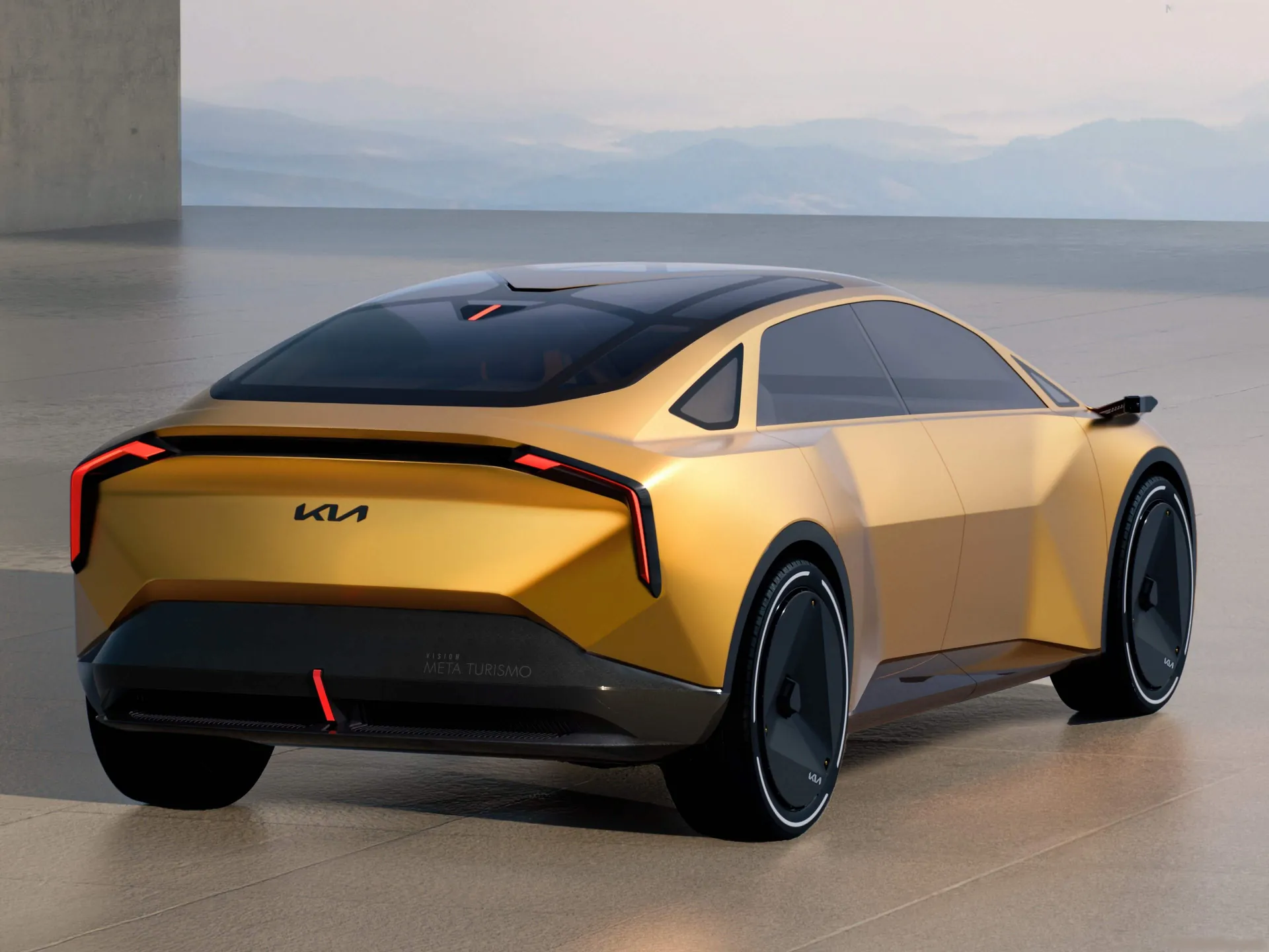 Kia Vision Meta Turismo Concept (2025) – zadní tříčtvrteční pohled