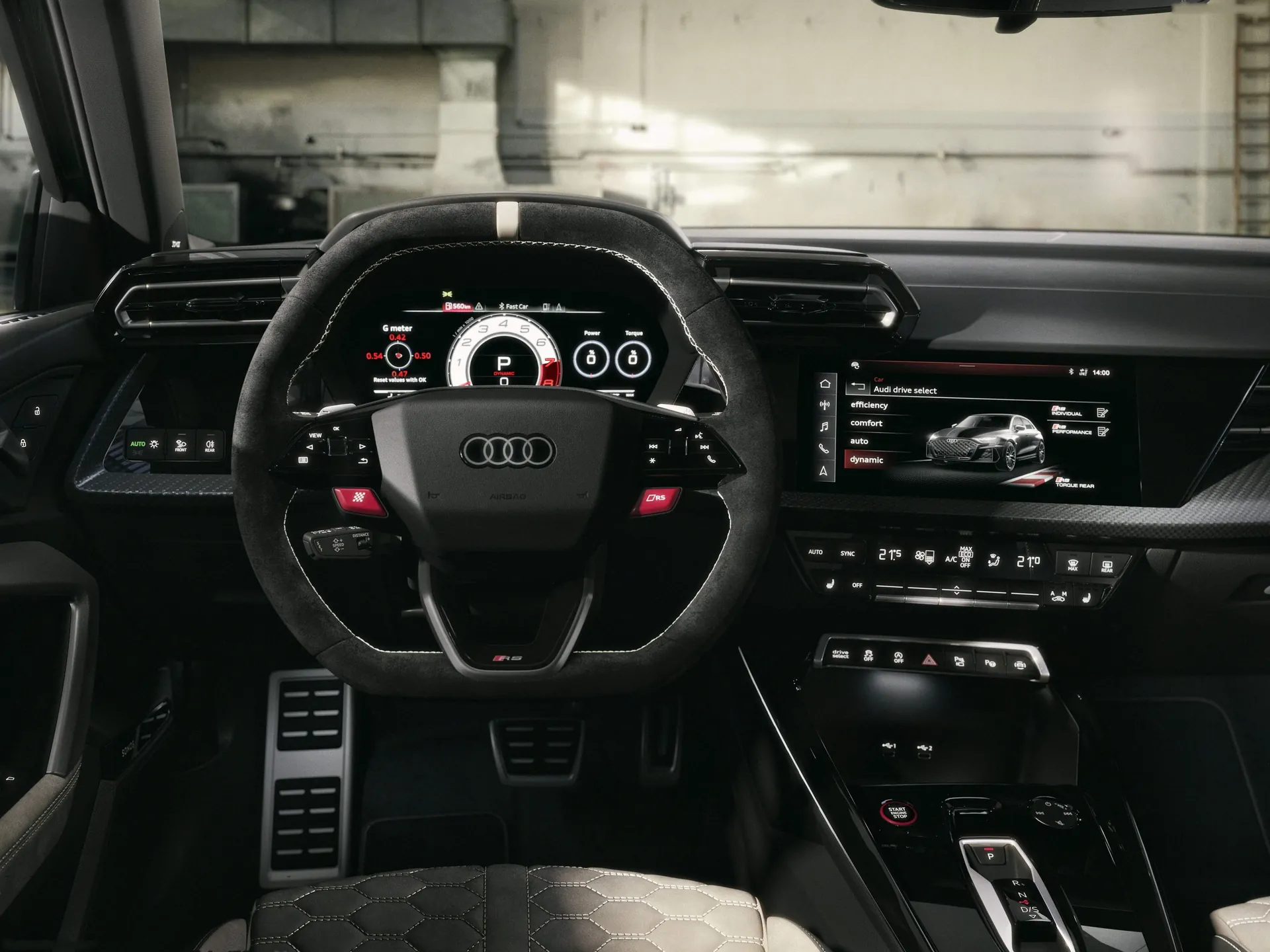 Audi RS3 Sportback competition limited (2026) – interiér