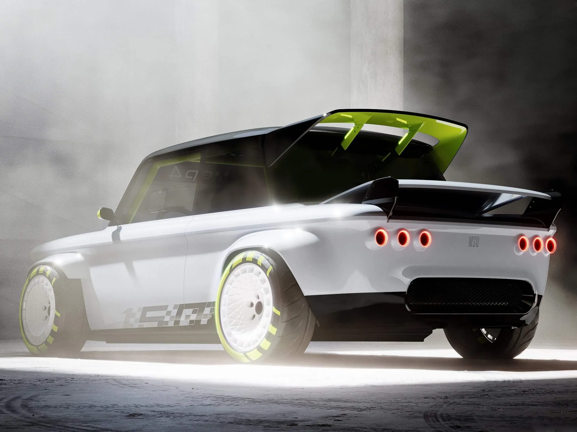 Audi EP4 Concept (2023) – zadní tříčtvrteční pohled