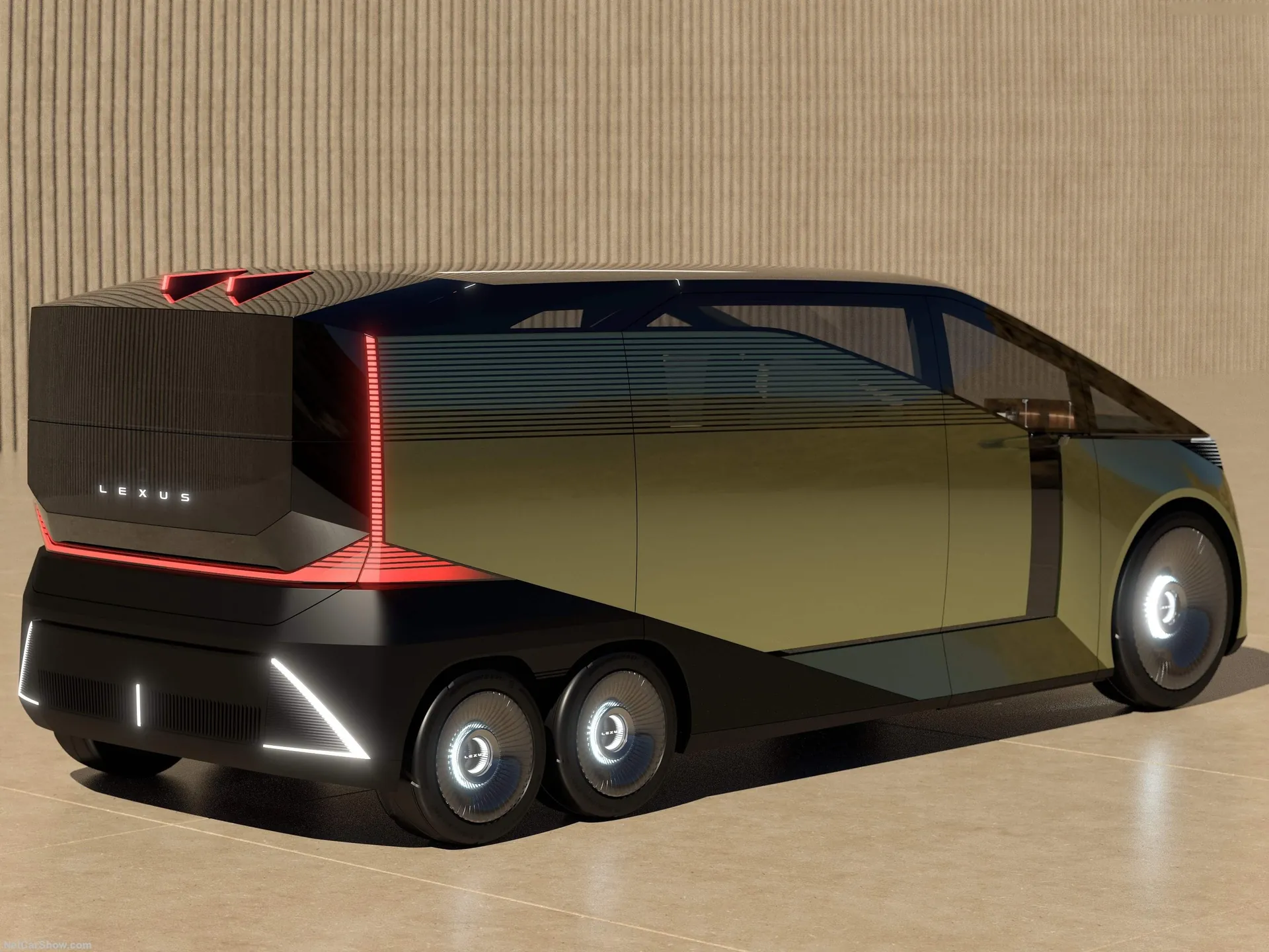 Lexus LS Concept (2025) – zadní tříčtvrteční pohled