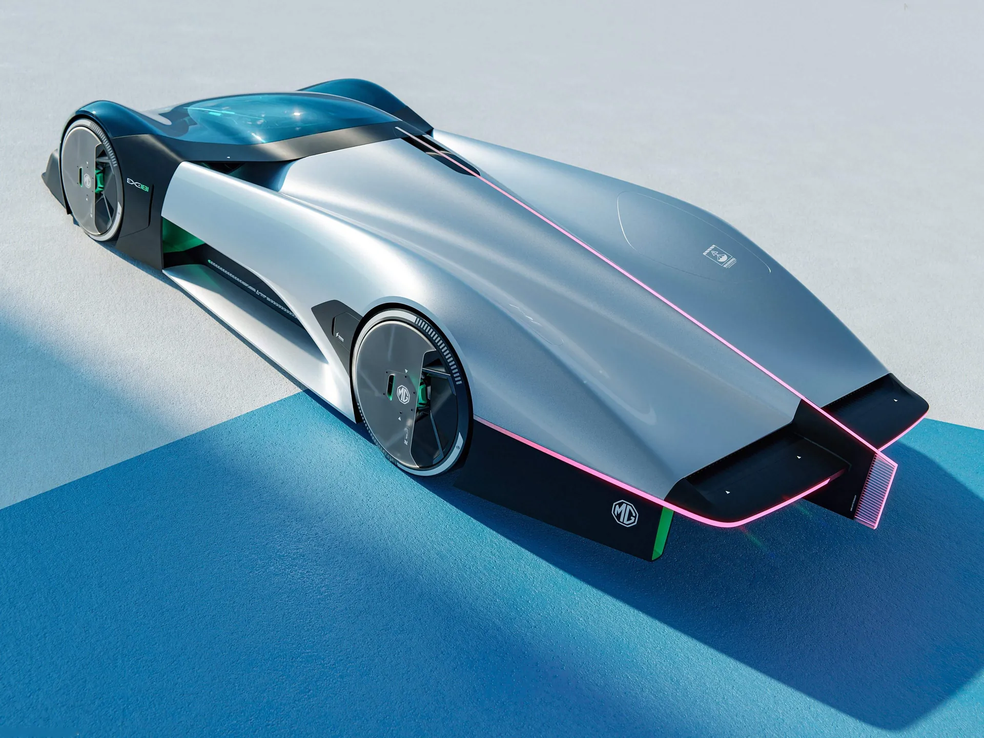 MG EXE181 Concept (2024) – zadní tříčtvrteční pohled