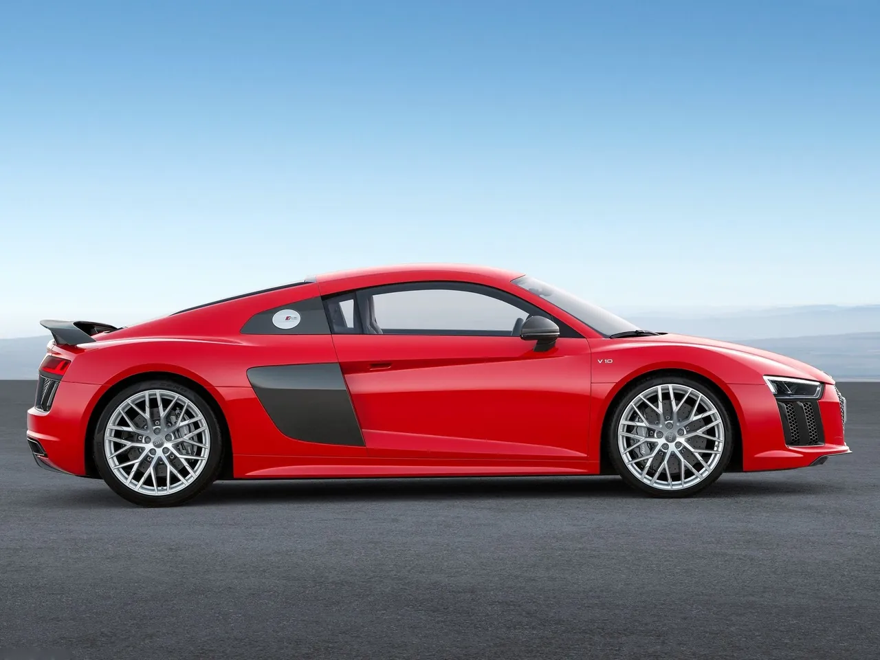 Audi R8 V10 plus (2016) – boční profil