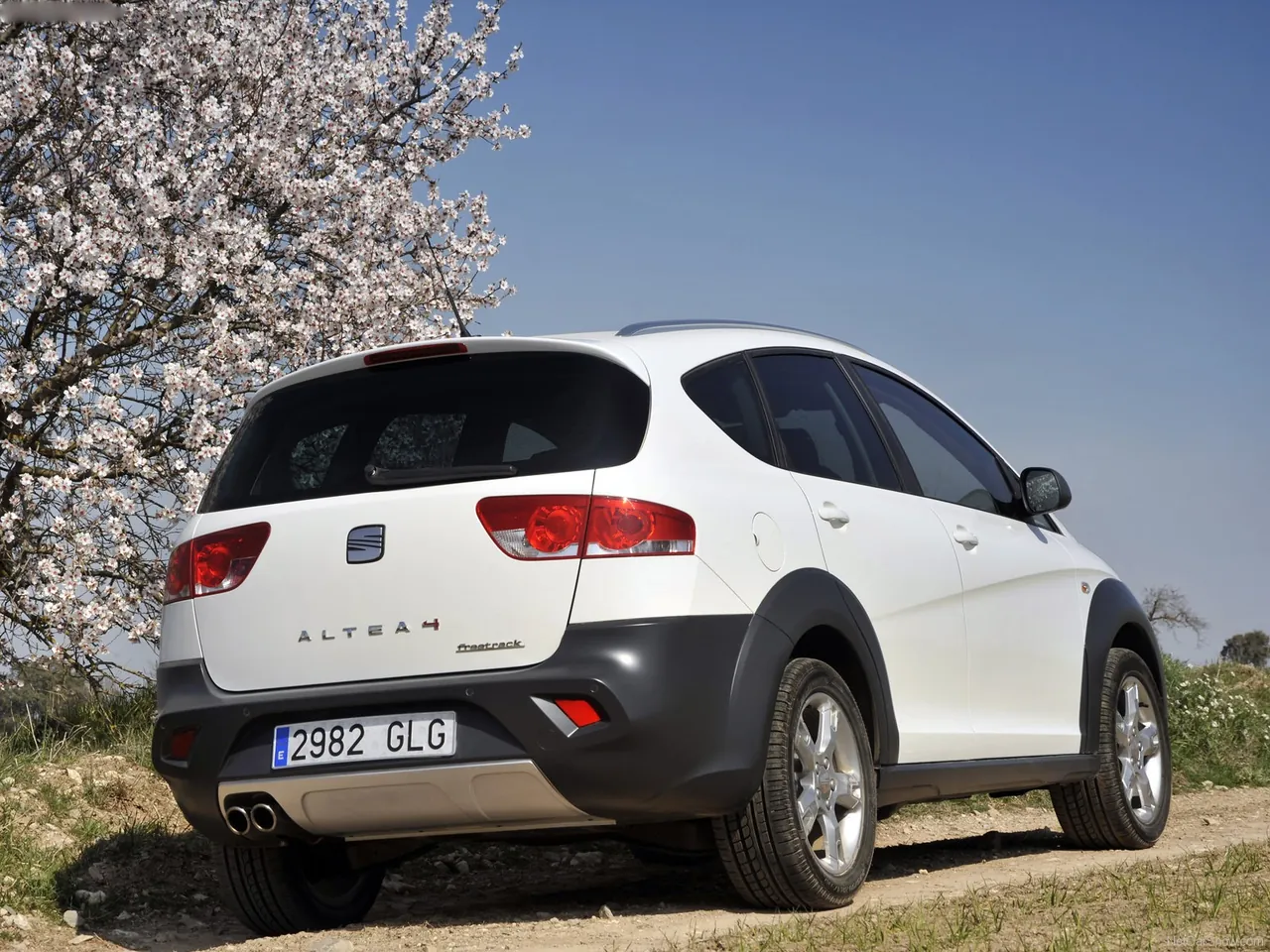 Seat Altea Freetrack (2009) – zadní tříčtvrteční pohled