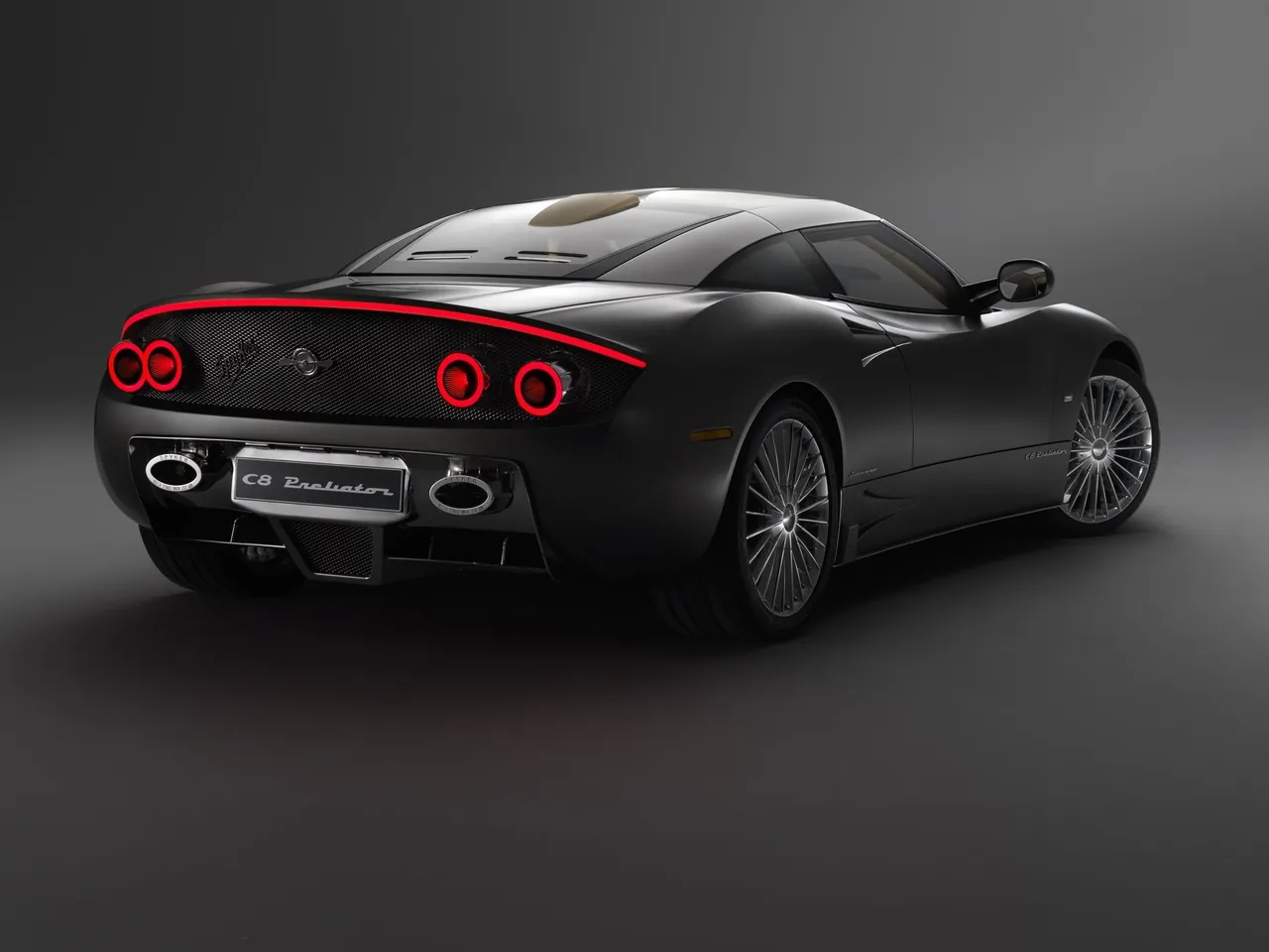 Spyker C8 Preliator (2017) – zadní tříčtvrteční pohled