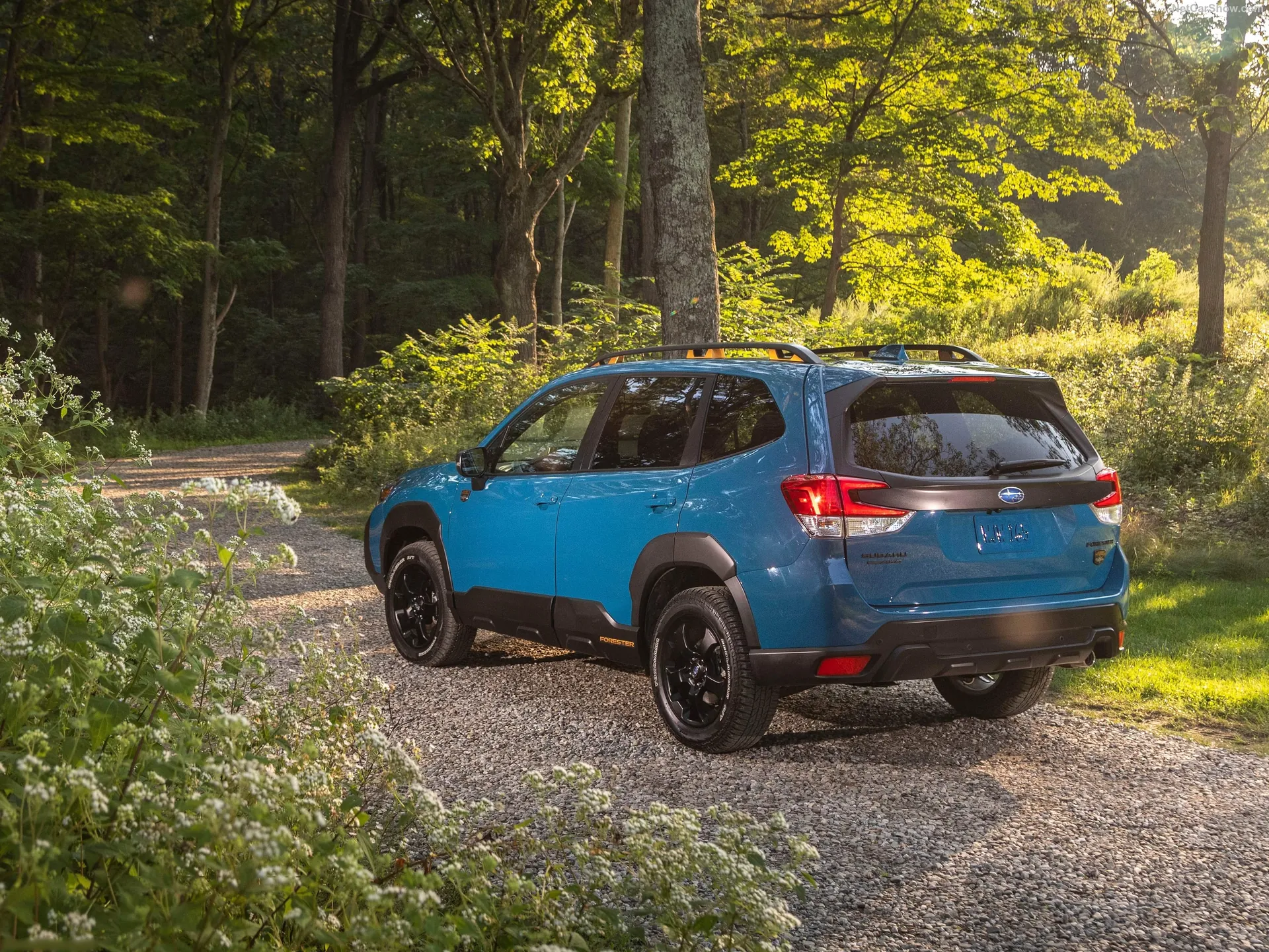 Subaru Forester Wilderness (2022) – zadní tříčtvrteční pohled