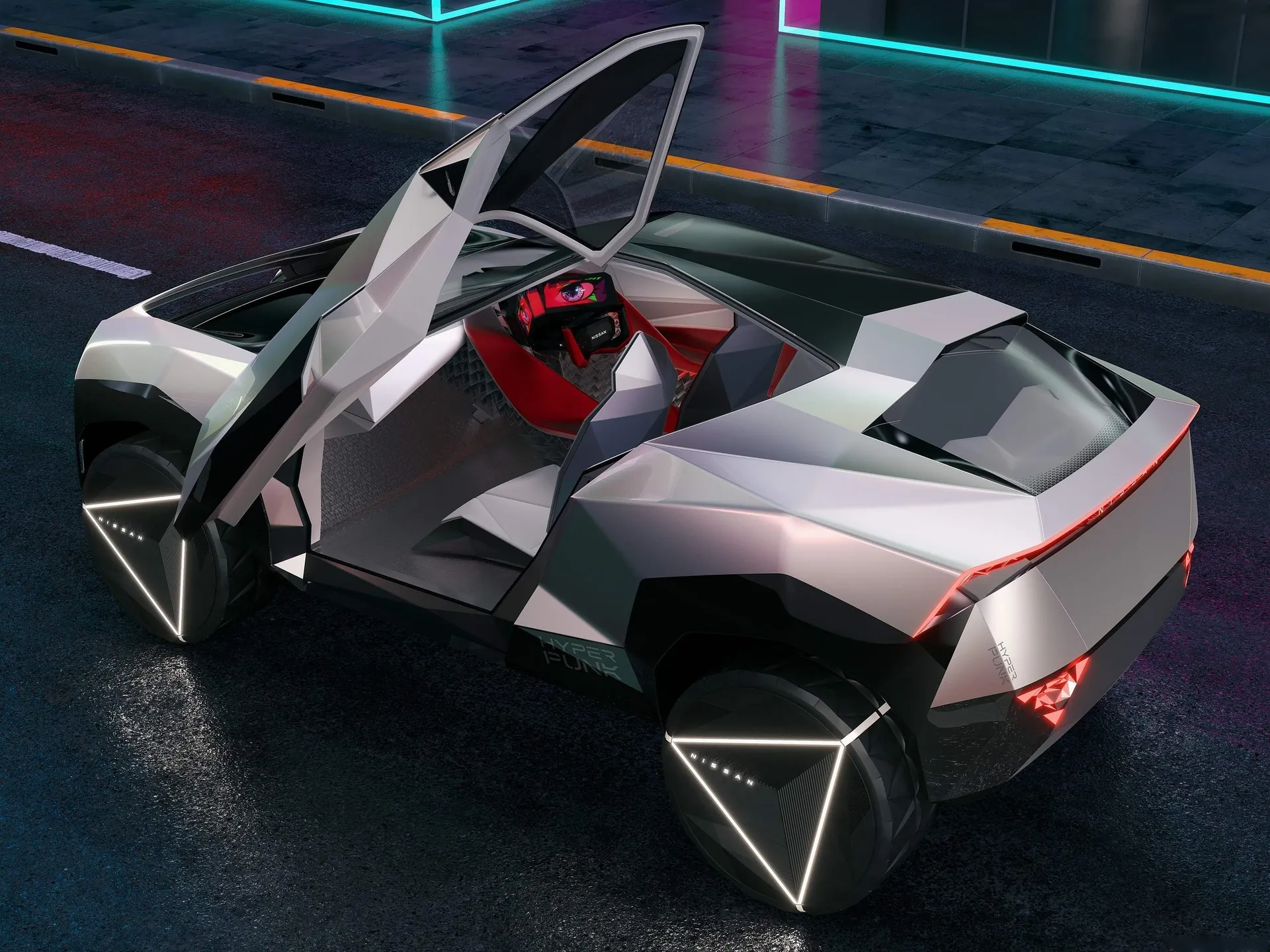 Nissan Hyper Punk Concept (2023) – zadní tříčtvrteční pohled