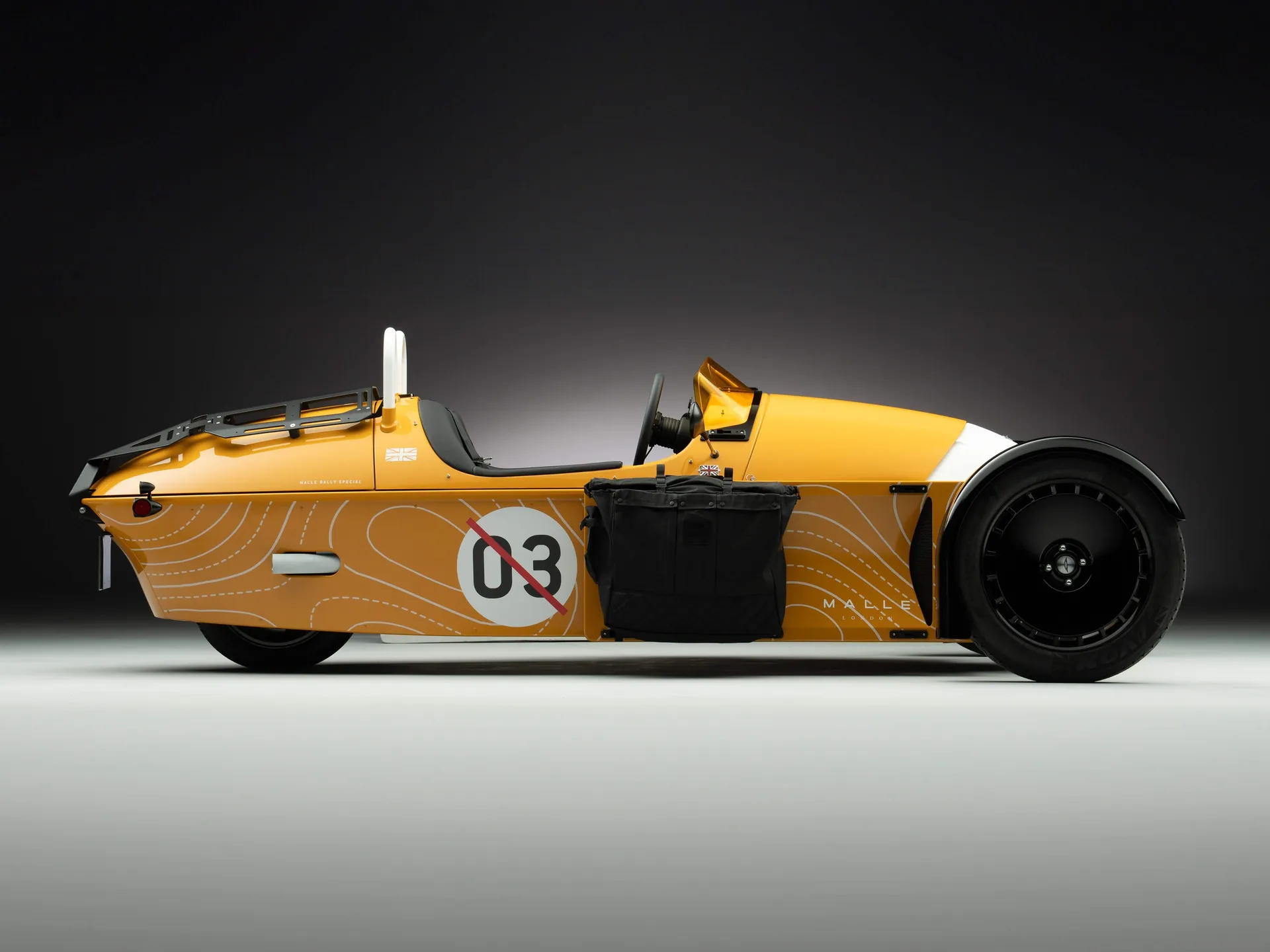 Morgan Super 3 Malle Rally Special (2023) – boční profil