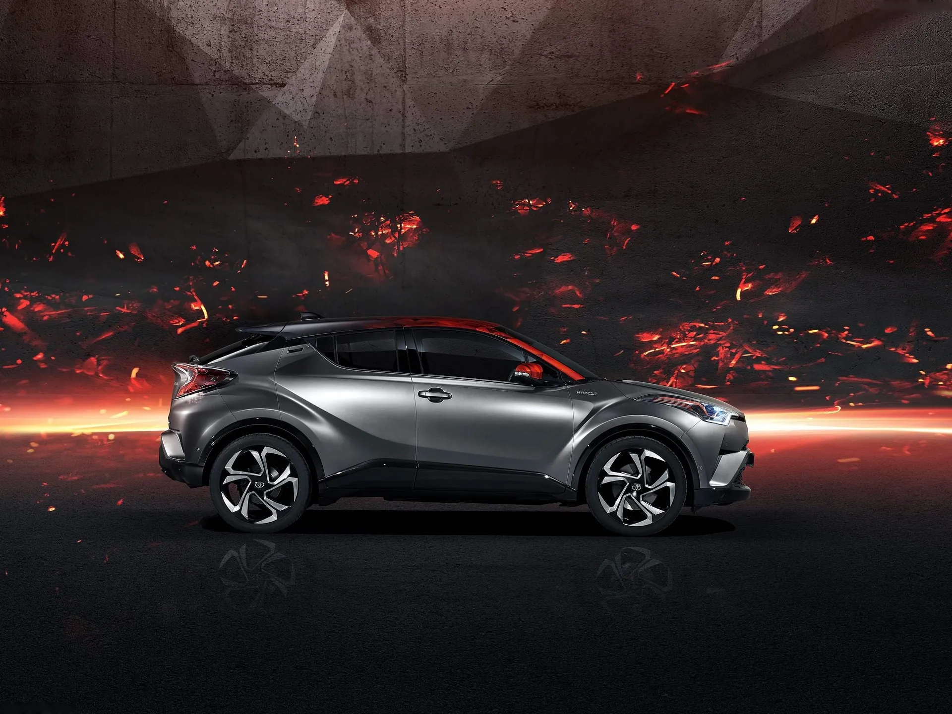 Toyota C-HR Hy-Power Concept (2017) – boční profil