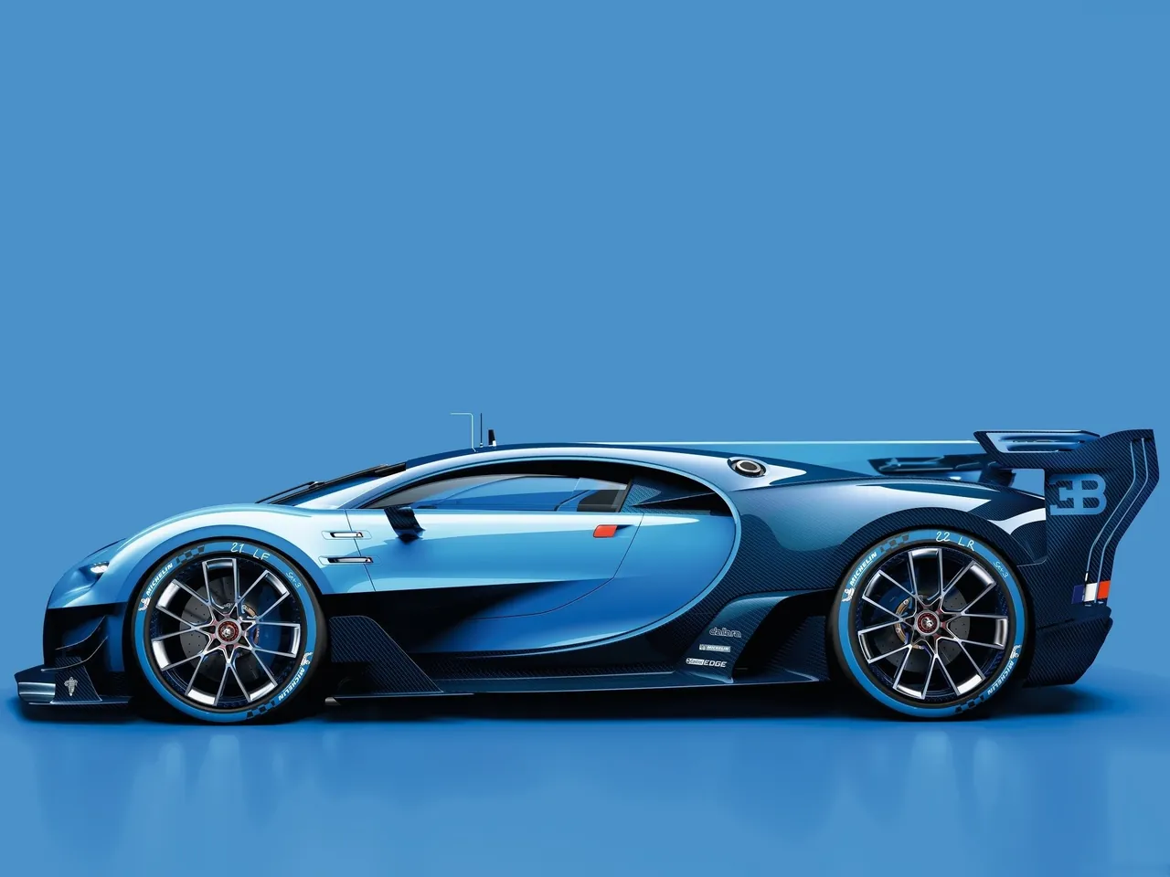 Bugatti Vision Gran Turismo Concept (2015) – boční profil