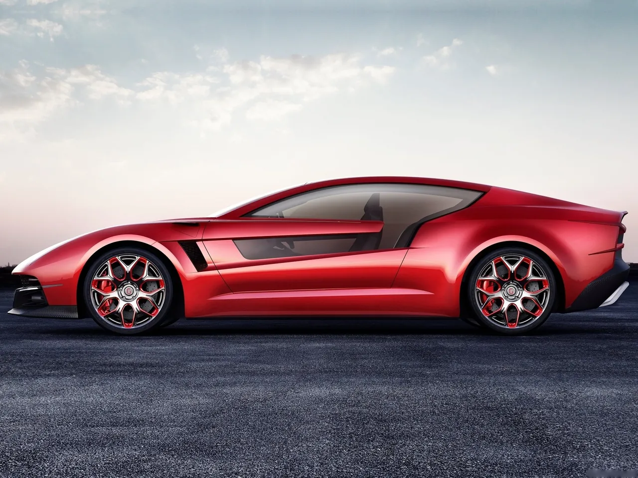 Italdesign Brivido Concept (2012) – boční profil