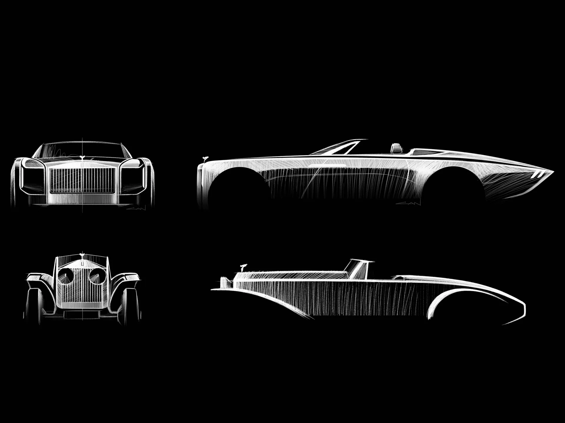 Rolls-Royce Project Nightingale Concept (2026) – designové skici