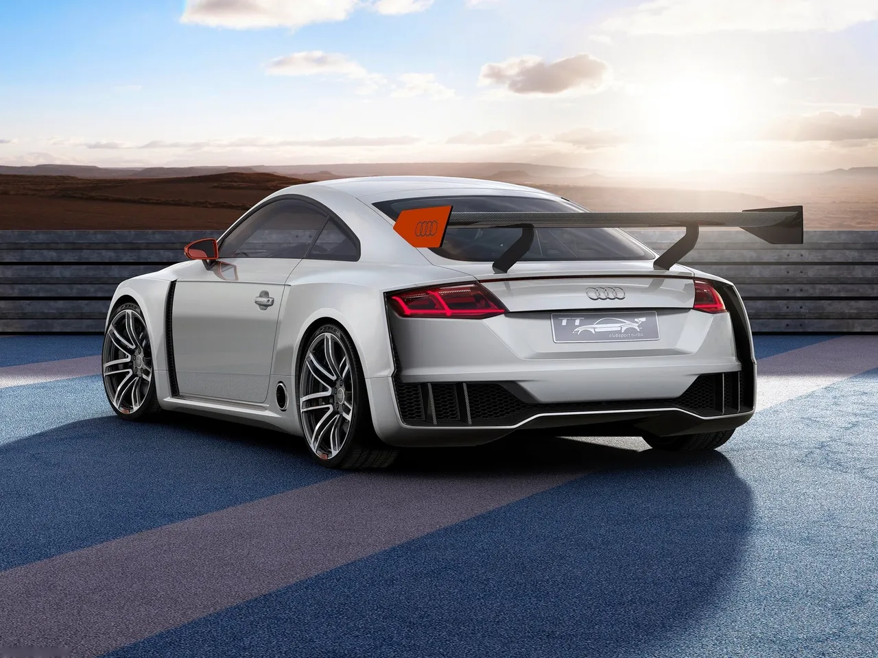 Audi TT Clubsport Turbo Concept (2015) – zadní tříčtvrteční pohled