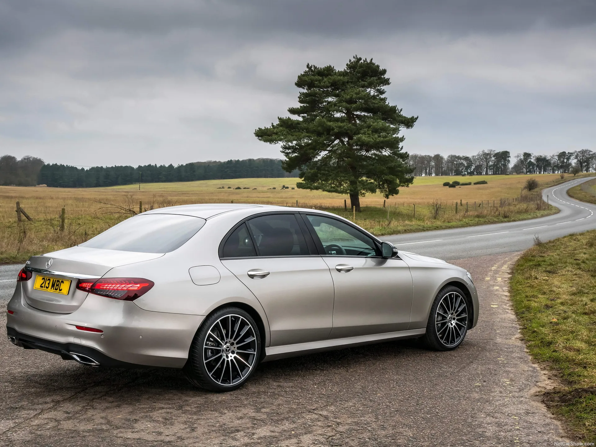 Mercedes-Benz E-Class [UK] (2021) - Rear Three-Quarter