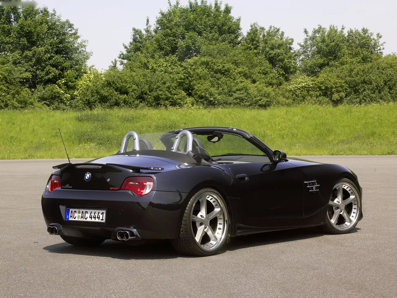 AC Schnitzer ACS4 Z4 M Roadster (2007) – zadní tříčtvrteční pohled