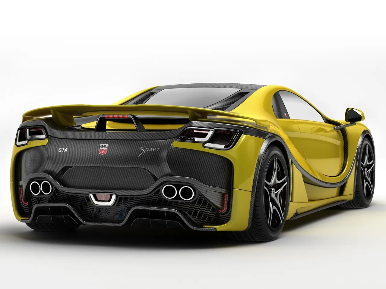 GTA Spano (2015) – zadní tříčtvrteční pohled