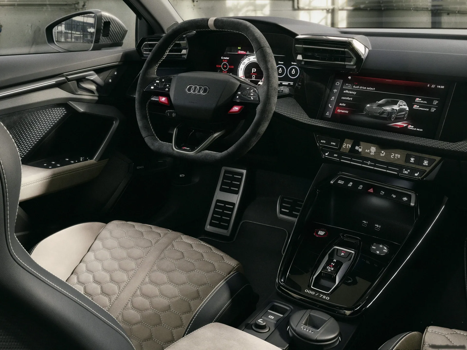 Audi RS3 Sedan competition limited (2026) – interiér