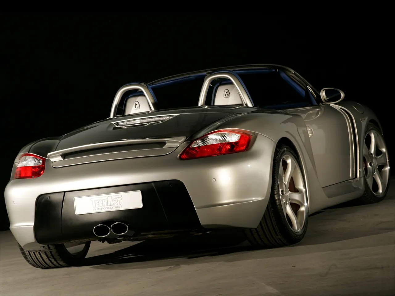 TechArt Porsche Boxster (2005) – zadní tříčtvrteční pohled
