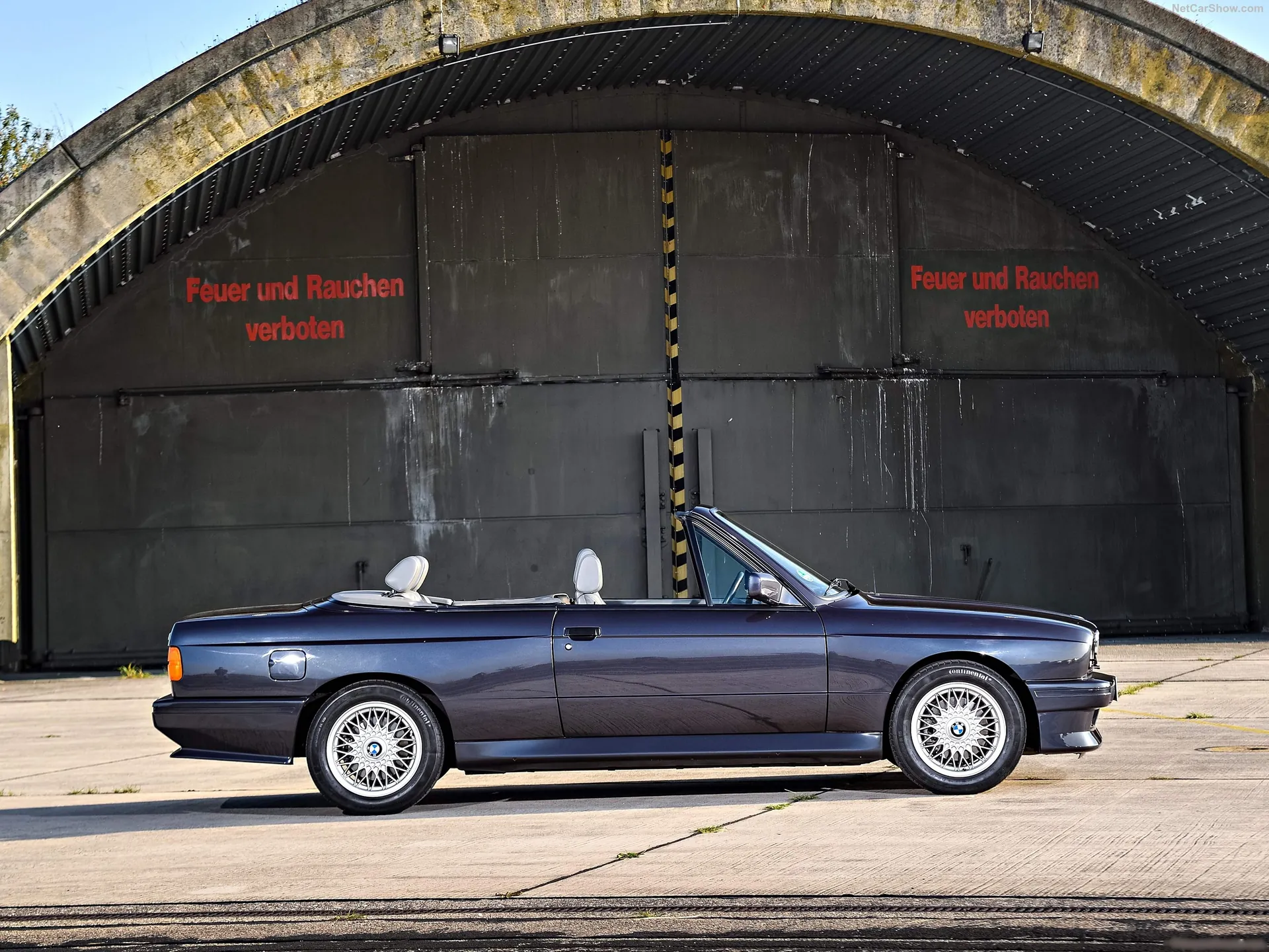 BMW M3 Cabriolet (1988) – boční profil