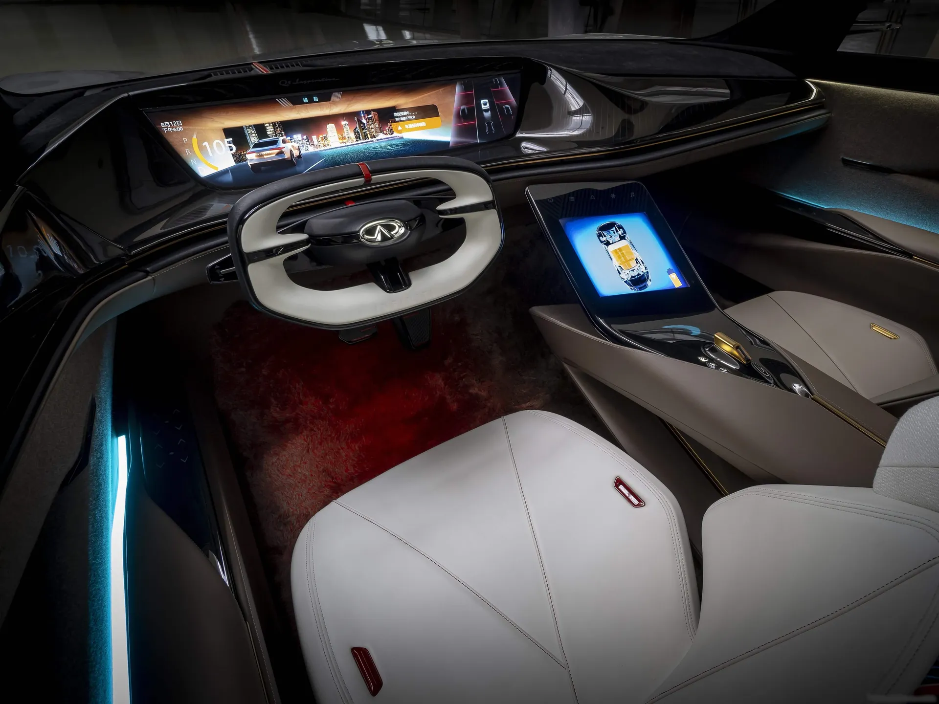 Infiniti Qs Inspiration Concept (2019) – interiér