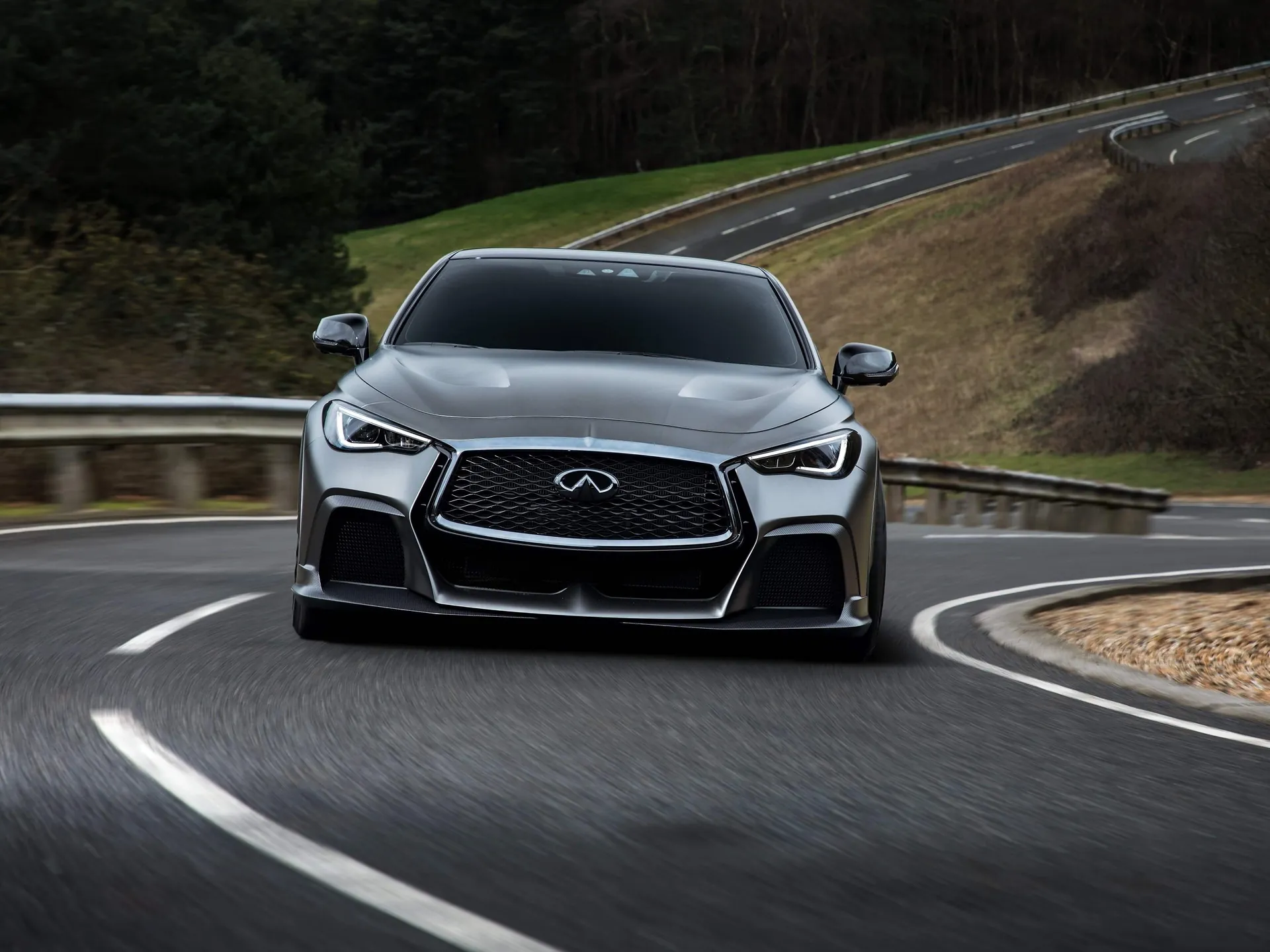 Infiniti Q60 Project Black S Concept (2017) – zepředu